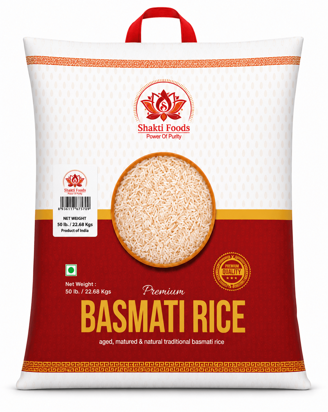 Shakti Foods Premium Basmati Rice – 50 lb