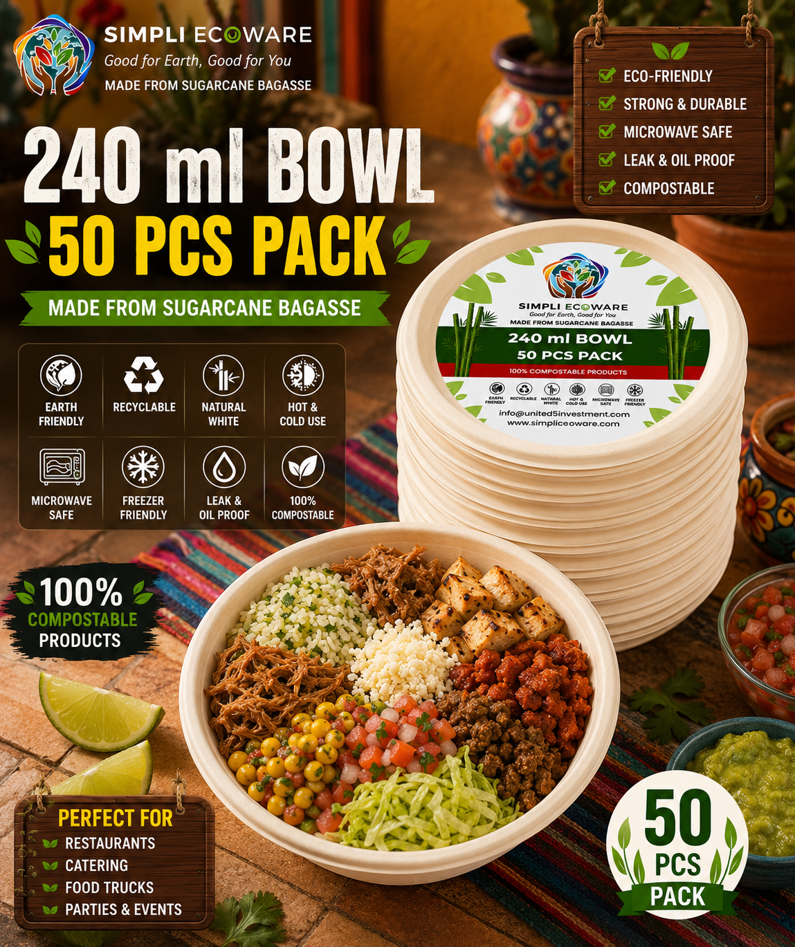 Simpli Ecoware 240 ml Bowl